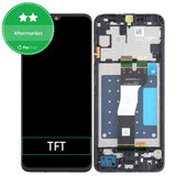 дисплей за Samsung A05s A057G, Тъчскрийн и рамка, черен, Black, TFT