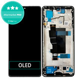 дисплей OLED за Xiaomi Redmi Note 13 Pro 5G 2312DRA50C, Тъчскрийн и рамка, Midnight Black
