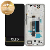Дисплей за Xiaomi Redmi Note 13 Pro+ 23090RA98C, Moonlight White, Тъчскрийн с рамка, 560001N16U00 Genuine Service Pack