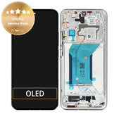 Дисплей за Xiaomi 14 23127PN0CC, White, Тъчскрийн с рамка, 56000500N300 Genuine Service Pack