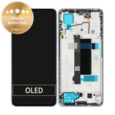 Дисплей за Xiaomi Redmi Note 13 Pro 5G 2312DRA50C, Midnight Black, Тъчскрийн с рамка, 5600030N1600 Genuine Service Pack