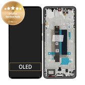 Дисплей за Xiaomi Redmi Note 13 Pro+ 23090RA98C, тъч стъкло с рамка, Midnight Black, 560002N16U00, Genuine Service Pack