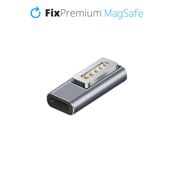 Преходник USB-C към MagSafe 1, Cребрист, Silver, FixPremium