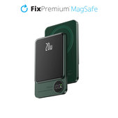 MagSafe външна батерия с LCD 5000 mAh, Зелено, Green, FixPremium