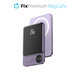 MagSafe външна батерия с LCD 5000 mAh, лилав, Лилаво, Purple, FixPremium