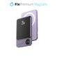 MagSafe външна батерия с LCD 5000 mAh, лилав, Лилаво, Purple, FixPremium