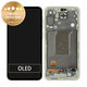 дисплей за Samsung A55 A556B, Тъчскрийн и рамка, GH82-34305D, Awesome Lemon, Genuine Service Pack