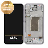 дисплей за Samsung A35 A356B, Тъчскрийн и рамка, GH82-34221C, Awesome Lilac, Genuine Service Pack