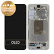 дисплей за Samsung S24 S921B, Тъчскрийн и рамка, GH82-33287D, Amber Yellow, Genuine Service Pack