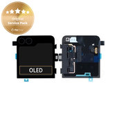 дисплей за Samsung Z Flip 6 F741B, Тъчскрийн и рамка, GH97-30012E, Crafted Black, Genuine Service Pack