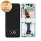 дисплей за Samsung Z Flip 6 F741B, Тъчскрийн и рамка, GH82-35014F, бял, White, Genuine Service Pack