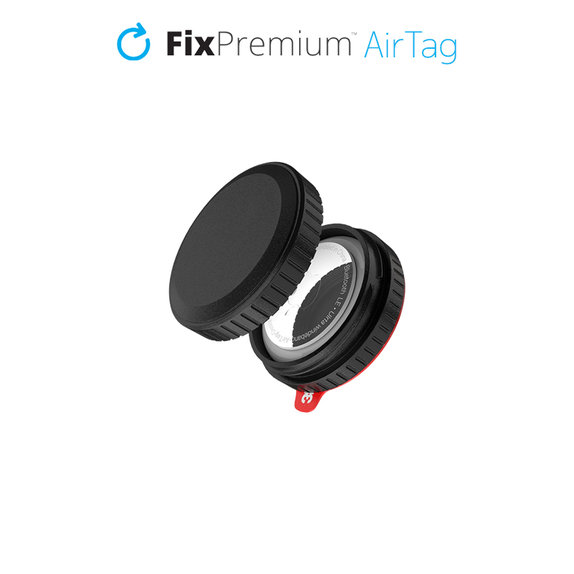 Защитен калъф за AirTag, Черно, Black, FixPremium