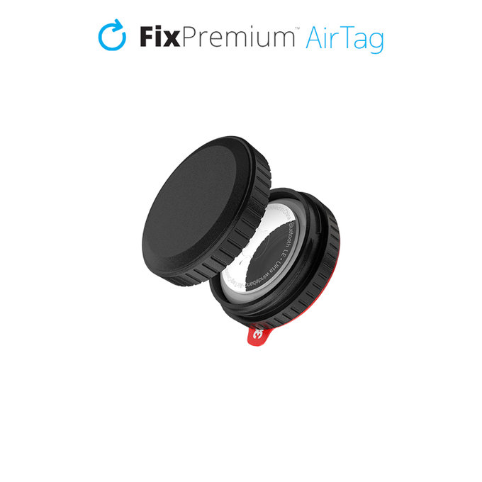 Защитен калъф за AirTag, Черно, Black, FixPremium