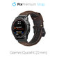 Кожена каишка за Garmin (QuickFit 22mm), Кафяв, Brown, FixPremium