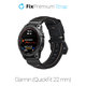 Кожена каишка за Garmin (QuickFit 22mm), Черно, Black, FixPremium
