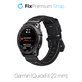 Кожена каишка за Garmin (QuickFit 22mm), Черно, Black, FixPremium