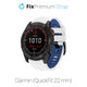 Двуцветна силиконова каишка за Garmin (QuickFit 22mm), Бял, White, FixPremium