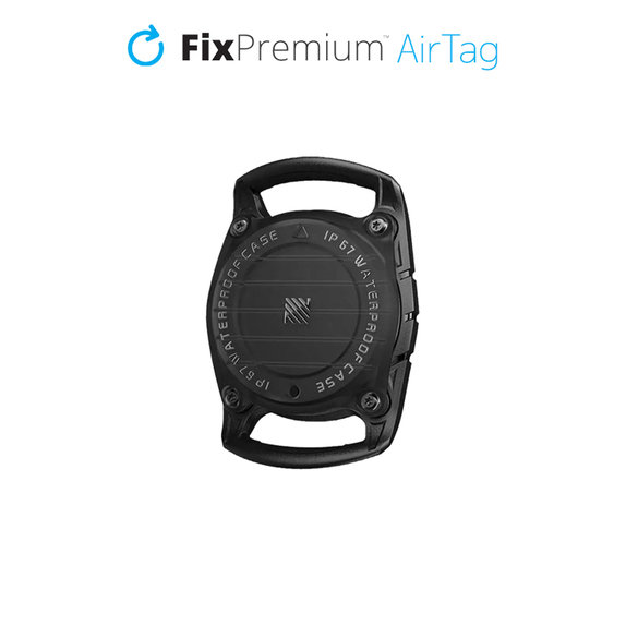 Нашийник за AirTag за кучета и котки, Черно, Black, FixPremium
