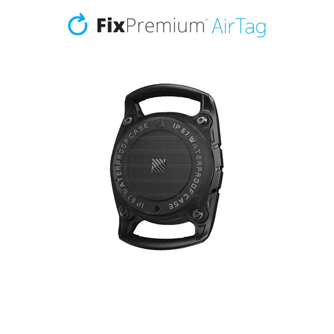 Нашийник за AirTag за кучета и котки, Черно, Black, FixPremium