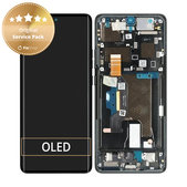 Дисплей за Motorola Edge 50 Ultra, Forest Grey, Тъчскрийн с рамка, 5D68C24483 Genuine Service Pack