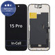 Дисплей In-Cell FHD за iPhone 15 Pro, Тъчскрийн с рамка, FixPremium