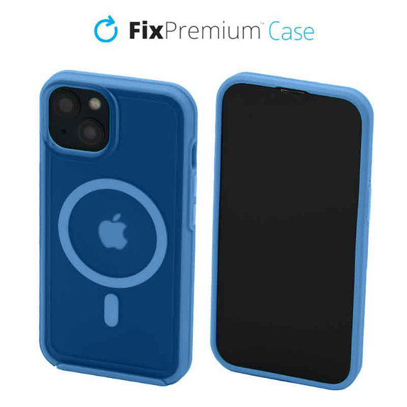 Калъф Clear с MagSafe за iPhone 14, Синьо, Blue