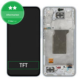 дисплей за Samsung A35 A356B, Тъчскрийн и рамка, Awesome Iceblue, TFT