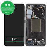 дисплей за Samsung S24 S921B, Тъчскрийн и рамка, Onyx Black, TFT