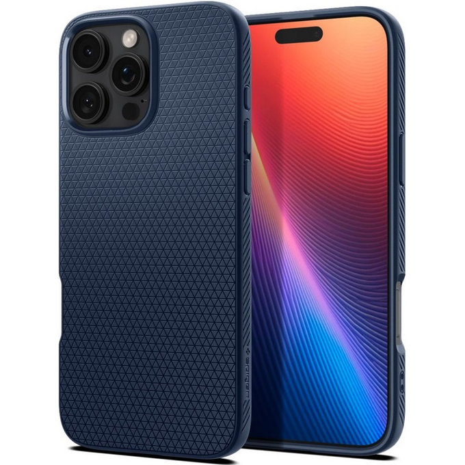 Калъф Liquid Air за iPhone 16 Pro Max, тъмно син, navy blue