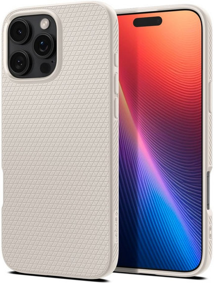 Калъф Liquid Air за iPhone 16 Pro Max, естествен титан, natural titanium