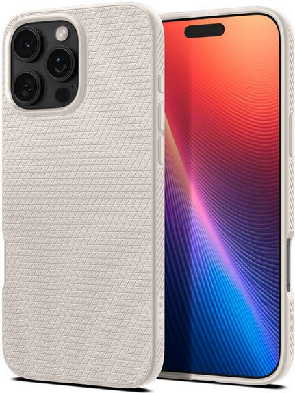 Калъф Liquid Air за iPhone 16 Pro, естествен титан, natural titanium
