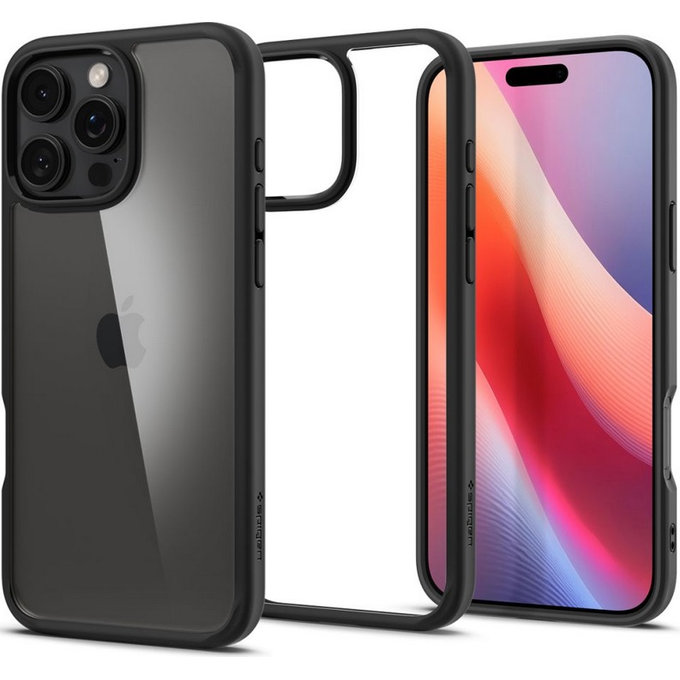 Калъф Ultra Hybrid за iPhone 16 Pro, Matte Black
