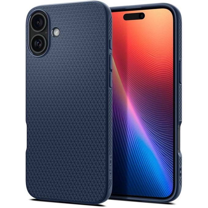 Калъф Liquid Air за iPhone 16, тъмно син, navy blue