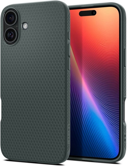 Калъф Liquid Air за iPhone 16, зелен Abyss, Abyss Green