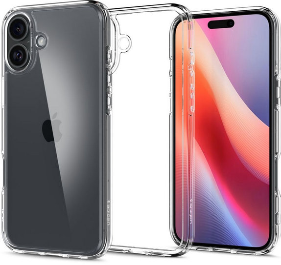 Калъф Ultra Hybrid за iPhone 16, Crystal Clear