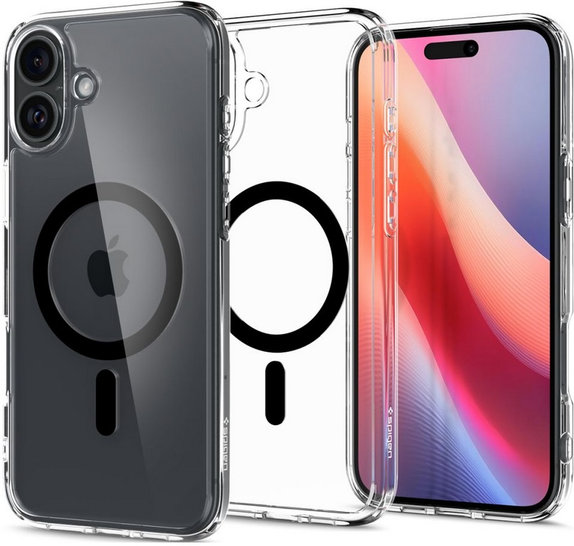 Калъф Ultra Hybrid с MagSafe за iPhone 16, Черно, Black