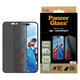 UWF Privacy закалено стъкло с апликатор за iPhone 16/15, Черно, PanzerGlass