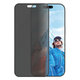 Закалено стъкло UWF Privacy с апликатор за iPhone 16 Pro, Черно, Black, PanzerGlass