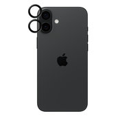 Протектор за камера Hoops за iPhone 16 и 16 Plus, Черно, Black
