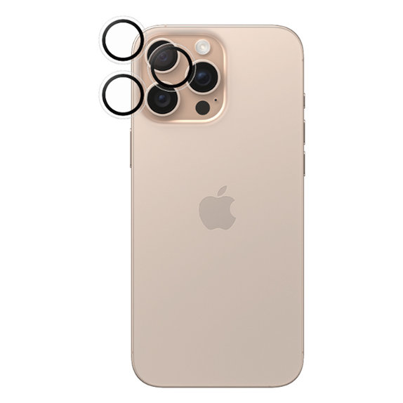 Протектор за камера Hoops за iPhone 16 Pro и 16 Pro Max, Прозрачен, Transparent