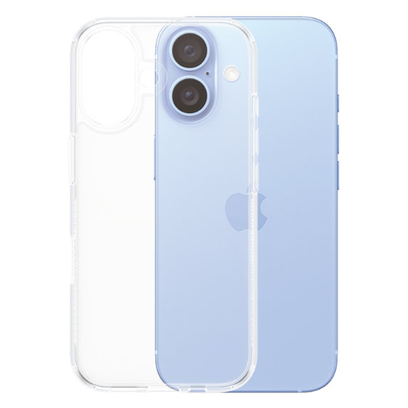 Калъф HardCase за iPhone 16, Прозрачен, Transparent
