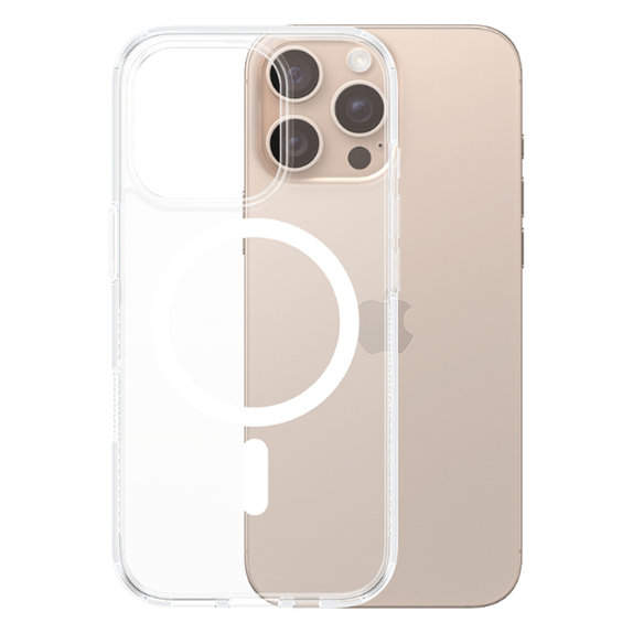 Калъф HardCase с MagSafe за iPhone 16 Pro Max, Прозрачен, Transparent