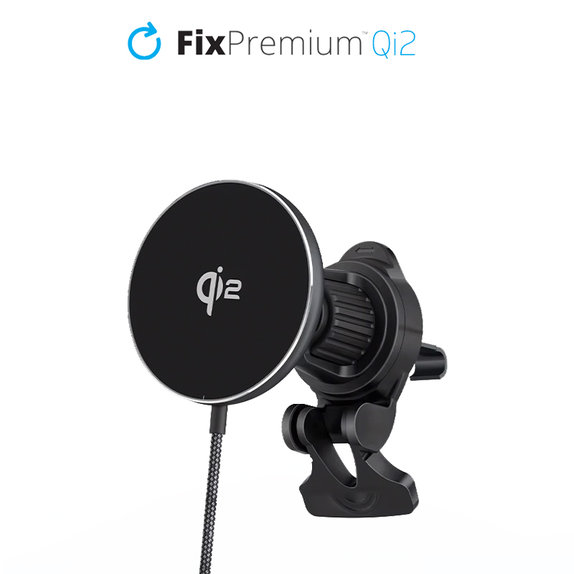 MagSafe зарядно за кола с Qi2, Черно, Black, FixPremium