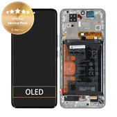 Дисплей за Honor 200, Emerald Green, Тъчскрийн с рамка and Батерия, 0235AKHW Genuine Service Pack