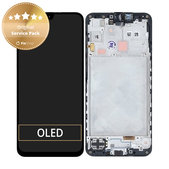 Дисплей за Samsung A16 5G, Blue Black, Тъчскрийн с рамка, GH82-36143A Genuine Service Pack