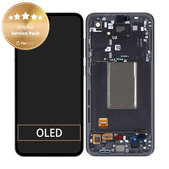 Дисплей за Samsung S24 FE, Graphite, Тъчскрийн с рамка, GH82-35848A Genuine Service Pack