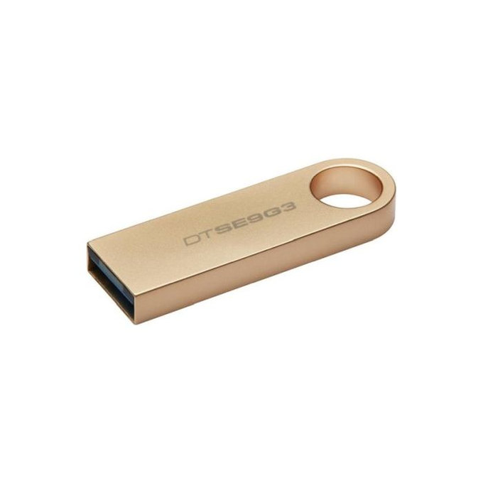 Флашка DataTraveler SE9 G3 128 GB, USB 3.0, златен, gold, Kingston