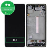 дисплей за Samsung A73 A736, Тъчскрийн и рамка, черен, Black, TFT
