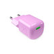 Зарядно устройство MiniPro USB-C, GaN, 20W, коралов, Coraltastic, PURO