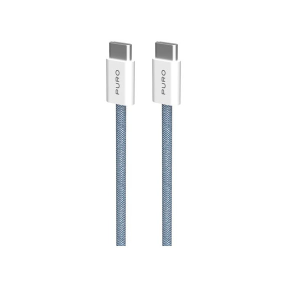 USB-C / USB-C кабел 60W Fabrik FABK4, 1.5m, Blue Lagon, PURO